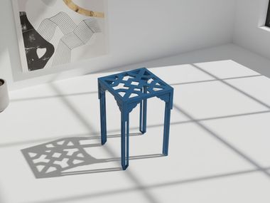 Steel stool FIONA Maison Arpelli