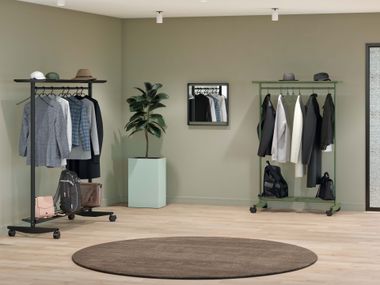 Powder coated steel coat stand SHERPA Manade