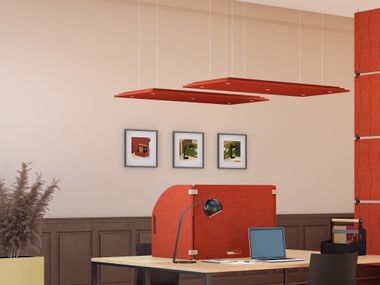 Acoustic pendant lamp SWELL Manade
