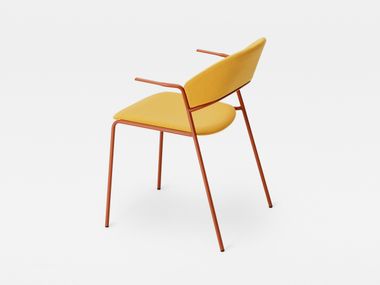 Upholstered polypropylene chair with armrests AERA SOFT 2050 Mara