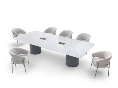Rectangular marble meeting table ARTHUR Marelli