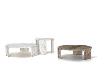 Round marble central coffee table MAYA Marelli