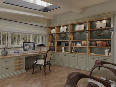 Storage wall / bookcase COTTAGE Martini Interiors