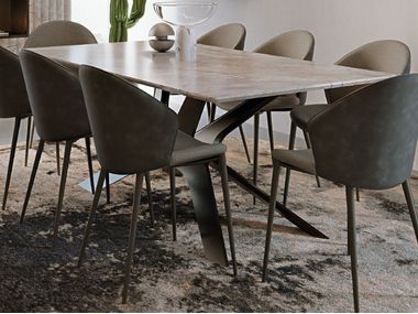 Rectangular wooden table MORGAN Martini Interiors