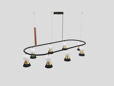 Luminária pendente LED de metal BOZU S8 OV Masiero
