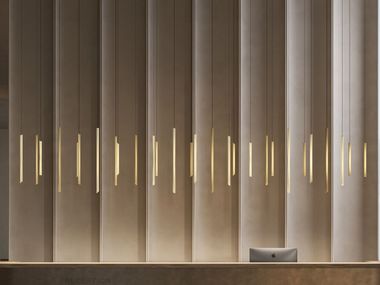 LED brass pendant lamp NA-AR CLUSTER 28 Masiero