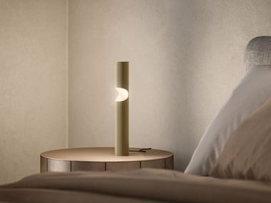 LED brass table lamp with dimmer NA-AR TL Masiero