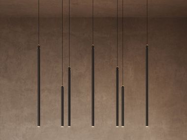 LED painted metal pendant lamp SERICA C7 CB 120 Masiero