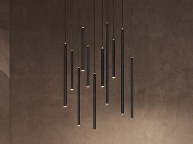 LED painted metal pendant lamp SERICA CLUSTER 11 Masiero