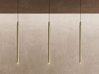 LED painted metal pendant lamp SERICA S1 60 Masiero