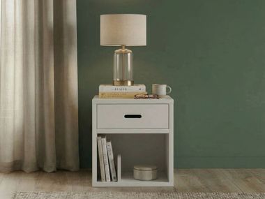 Comodino rettangolare in MDF con cassetti LUMA Mathy by Bols