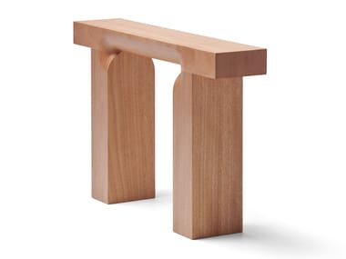 Tavolino rettangolare in okoumé MC23 OTO Mattiazzi