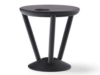 Tavolino rotondo in faggio MC26 PIPAIO Mattiazzi