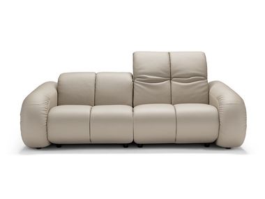 3 seater leather sofa with electric motion BOMBER Max Divani