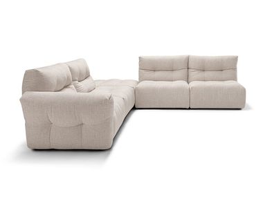 Tufted modular fabric sofa SORRISO Max Divani