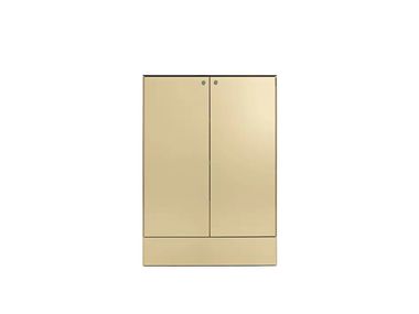 Stainless steel highboard with doors LUMINOR Maxalto