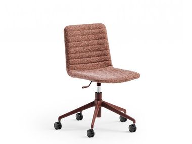 Sedia ufficio operativa imbottita con ruote COVER.1 DS TS Midj