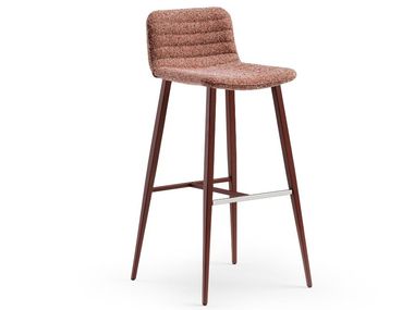 Low back upholstered stool COVER.1 M_Q TS Midj