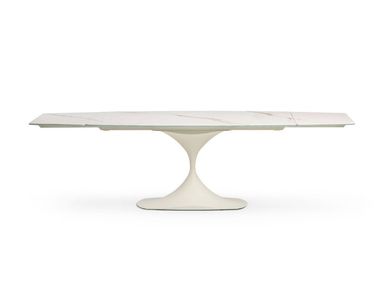 Extending table with central base LEO EVOLUTION Midj