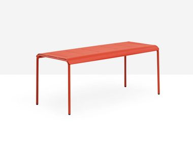 Rectangular steel garden side table Ola Midj