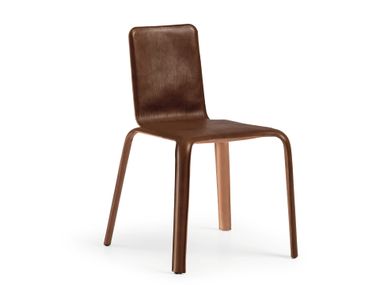 Silla de piel curtida sin brazos PELLEOSSA Midj
