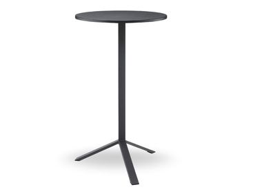 Tavolino alto rotondo in metallo SQUARE Midj