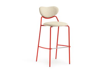 Tabouret haut en tissu avec repose-pieds VIDA Midj