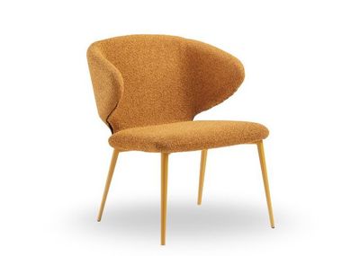 Poltroncina con braccioli e base in metallo WRAP.1 AP M_Q TS Midj