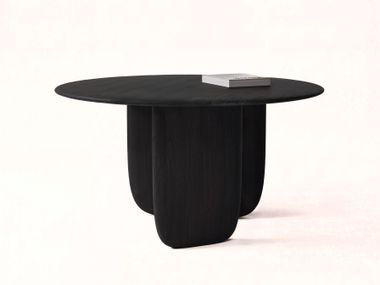 Round oak dining table MARU Mililab