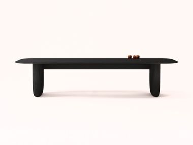 Rectangular oak dining table SEN Mililab