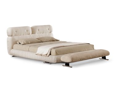 Letto matrimoniale con testiera imbottita LIBRA Minotti