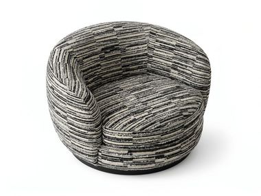 Drehbarer Loungesessel aus Chenille TREGUA Moanne