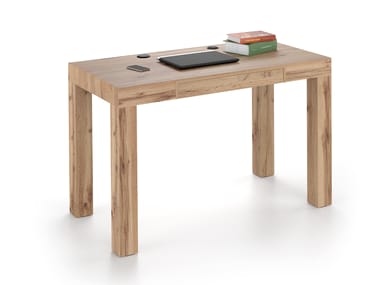 Scrivania rettangolare in nobilitato con cassetto FIRST Mobili Fiver