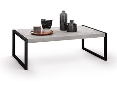 Low rectangular sled base melamine-faced chipboard coffee table LUXURY Mobili Fiver
