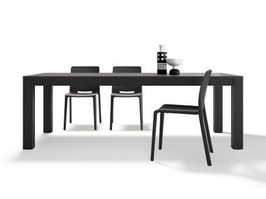 Rectangular extending ash dining table RACHELE Mobili Fiver