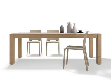 Extending rectangular oak dining table RACHELE Mobili Fiver