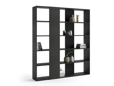 Freestanding open melamine-faced chipboard bookcase RACHELE Mobili Fiver