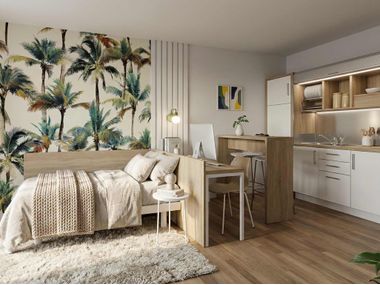 Hotel bedroom MODULAR HOUSES Mobilspazio