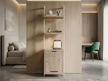 Floor-ceiling mounted shelving unit URBAN AM 03 Mobilspazio