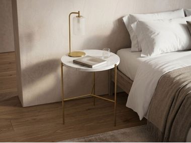 Round melamine-faced chipboard coffee table URBAN CM07 Mobilspazio