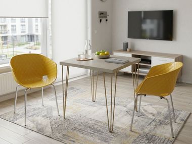 Square melamine-faced chipboard table URBAN TV24 Mobilspazio