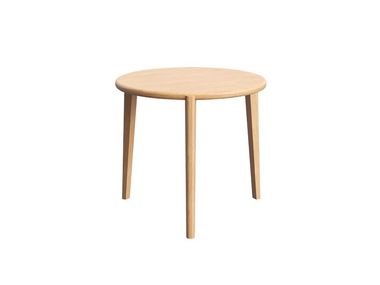 Round wooden side table DOTS T02 Mobitec