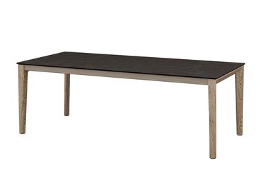 Extending rectangular ceramic dining table ILEX Mobliberica