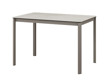 Square ceramic high table PEPPER
