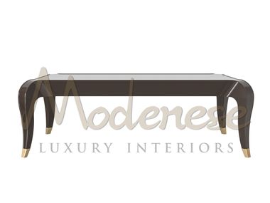 Rectangular Calacatta marble central coffee table ELEGANZA Modenese Luxury Interiors