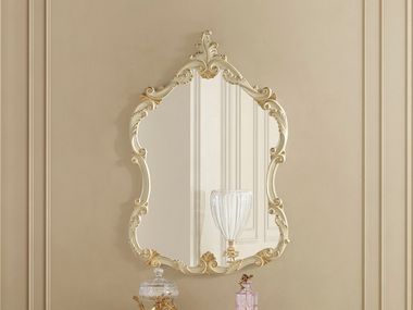 Specchio in legno da parete con cornice AURORA CHARM Modenese Luxury Interiors