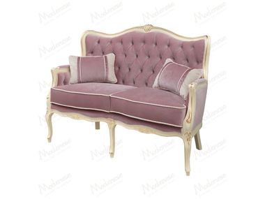 Tufted 2 seater velvet sofa AURORA CHARM Modenese Luxury Interiors