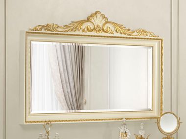Rectangular wall-mounted framed wooden mirror DELICATE BLISS Modenese Luxury Interiors