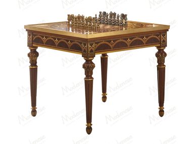 Quadratischer Spieltisch aus Walnuss ELITE Modenese Luxury Interiors