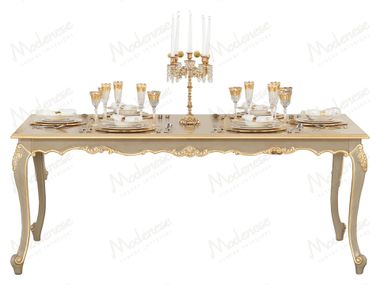 Rectangular wooden dining table HARMONY Modenese Luxury Interiors